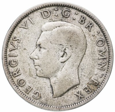 купить Великобритания 1/2 кроны (crown) 1945