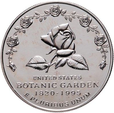 купить США 1 dollar (доллар) 1997 "175 лет Ботаническому саду США в Вашингтоне" в футляре с сертификатом