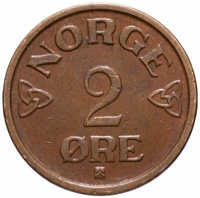 купить Норвегия 2 эре (ore) 1952-1957, случайная дата