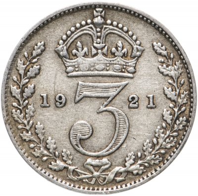купить Великобритания 3 пенса (pence) 1921
