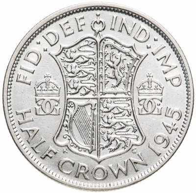 купить Великобритания 1/2 кроны 1945