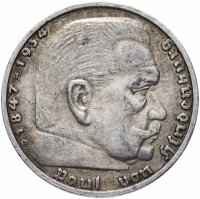 купить Германия, Третий рейх 5 рейхсмарок 1939 "B"