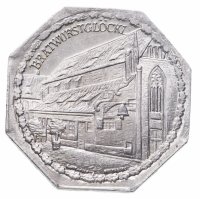 купить Германия (Нюрнберг) нотгельд 20 пфеннигов 1921 "Колбасная лавка" трамвайный жетон