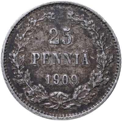 купить 25 пенни (pennia) 1909 L