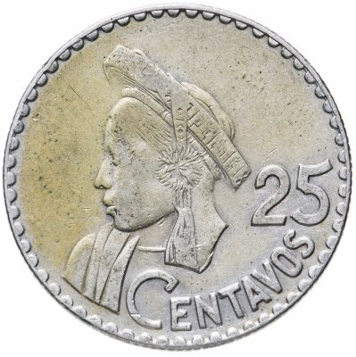 купить Гватемала 25 сентаво (centavos) 1963