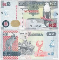 купить Замбия 2 квача 2018 (Pick 49d) новинка
