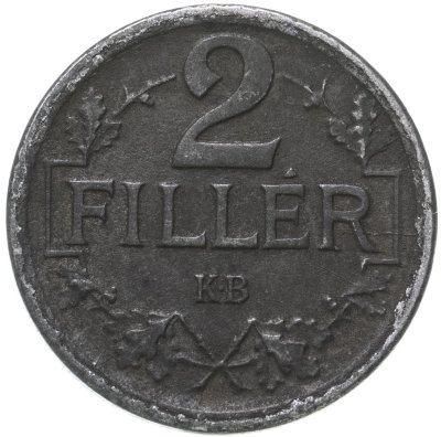 купить Австро-Венгрия 2 филлера (filler) 1917, монета для Венгрии