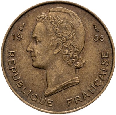 купить Французская Западная Африка 10 франков (francs) 1956