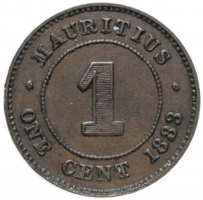купить Маврикий 1 цент (cent) 1883