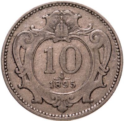 купить Австрия 10 геллеров (heller) 1895