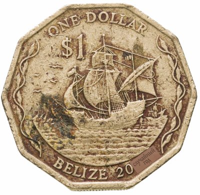 купить Белиз 1 доллар (dollar) 1990-2015, случайная дата