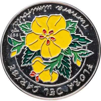 купить Куба 10 песо (peso) 1997 Тёрнера вязолистная - Turnera ulmifolia