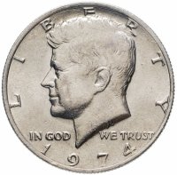 Купить США 50 центов (1/2 доллара, half dollar) 1974 "Kennedy Half Dollar (Кеннеди)"
