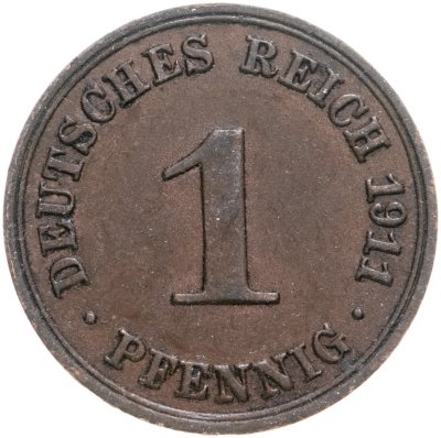 купить Германия 1 рейхспфенниг 1911 А
