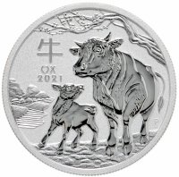 купить Австралия 1/2 доллара (50 центов) 2021 "Китайский гороскоп - год быка"