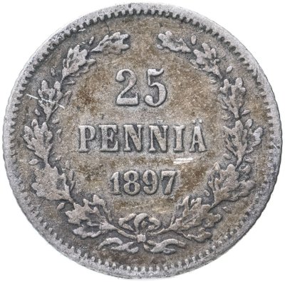 купить 25 пенни (pennia) 1897 L