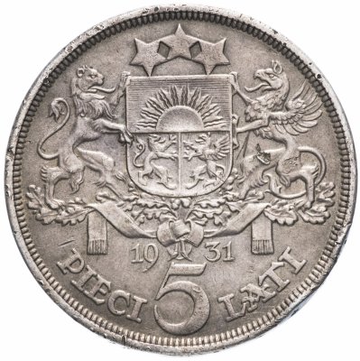 купить Латвия 5 латов 1931