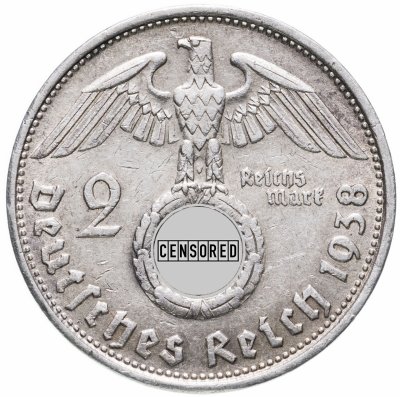 купить Германия Третий Рейх 2 рейхсмарки (reichsmark) 1938