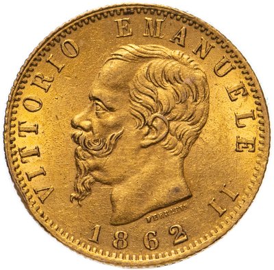 купить Италия 20 лир (lire) 1862