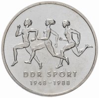 купить Германия (ГДР) 10 марок 1988 "40 лет Союзу физкультуры и спорта"