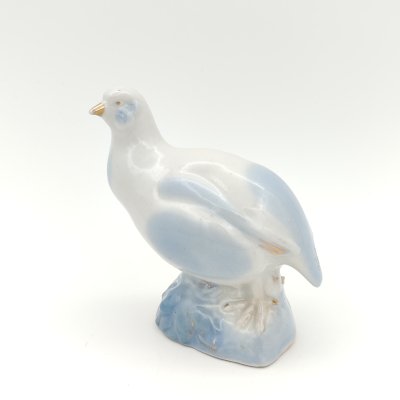 купить Статуэтка "Куропатка", автор Н. Чугрова, фарфор, роспись, золочение, Объединение «Гжель», СССР, 1950-1970 гг.