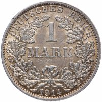 купить Германия 1 марка 1914, случайный монетный двор