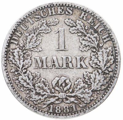 купить Германия (Германская империя) 1 марка 1881 А