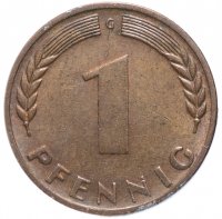 Купить Германия 1 пфенниг 1950 г.