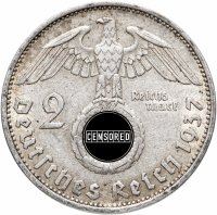 Купить Германия (Третий рейх) 2 рейхсмарки (reichsmark) 1937 "А" - Берлин