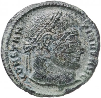 купить Римская Империя, Константин I, 306–337 гг, Нуммий (реверс: надпись внутри венка)