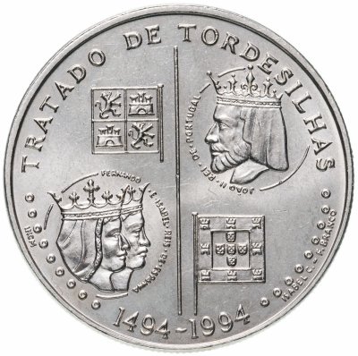 купить Португалия 200 эскудо (escudos) 1994 "500 лет с момента заключения Тордесильясского договора"