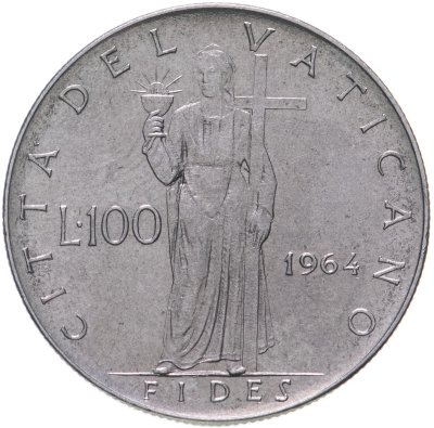 купить Ватикан 100 лир (lire) 1964