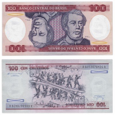 купить Бразилия 100 крузейро 1981 (Pick 198)