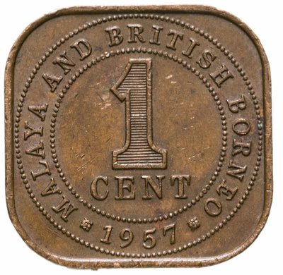 купить Малайя и Британское Борнео 1 цент (cent) 1957