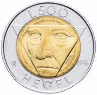 купить Сан-Марино 500 лир 1996 Фридрих Гегель