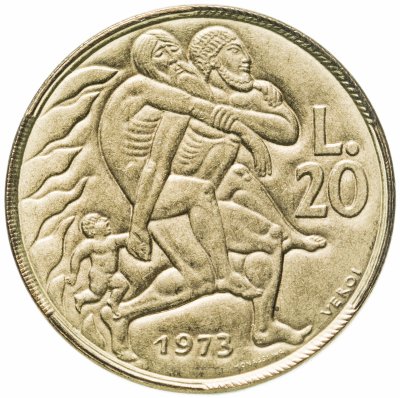 купить Сан-Марино 20 лир 1973