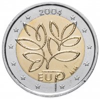 купить Финляндия 2 евро 2004 Расширение Евросоюза XF-AU