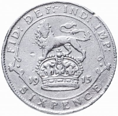 купить Великобритания 6 пенсов (pence) 1915