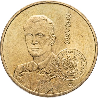 купить Польша 2 злотых 2014 "100 лет со дня рождения Яна Карского (100. rocznica urodzin Jana Karskiego)"