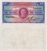 купить Мальта 1 шиллинг 1943 года (Pick 16)