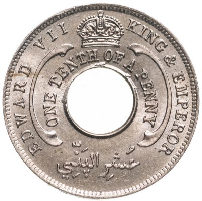 купить Британская Западная Африка 1/10 пенни (penny) 1908