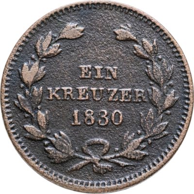 купить Германия, Баден 1 крейцер 1830