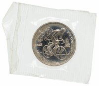 купить 1 рубль 1991 Proof XXV Олимпийские игры 1992 года, Барселона велосипедный спорт (велосипед), в запайке