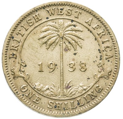 купить Британская Западная Африка 1 шиллинг (shilling) 1938