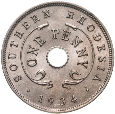 купить Южная Родезия 1 пенни (penny) 1934