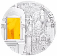 Купить Палау 10 долларов 2011 "Минерал арт - Замок Нойшванштайн", в футляре с сертификатом