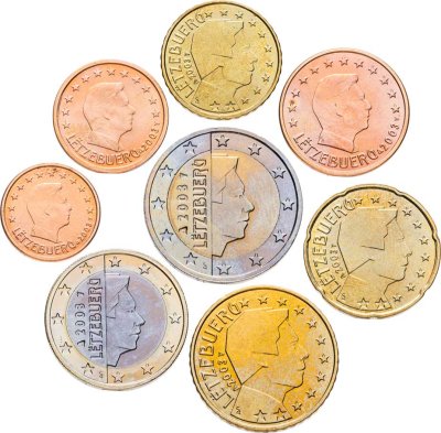 купить Люксембург, набор из 8 разменных монет евро 2003 г.