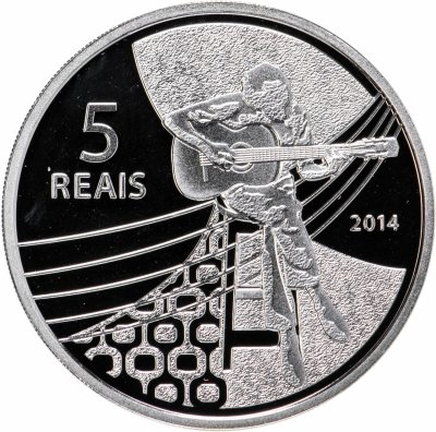 купить Бразилия 5 реалов (reais) 2014 XXXI летние Олимпийские Игры, Рио-де-Жанейро 2016 - Волейбол