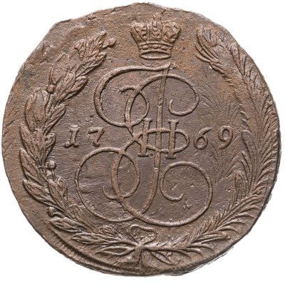 купить 5 копеек 1769 ЕМ орёл 1770-1777, нового образца