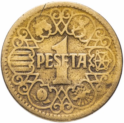 купить Испания 1 песета (peseta) 1944